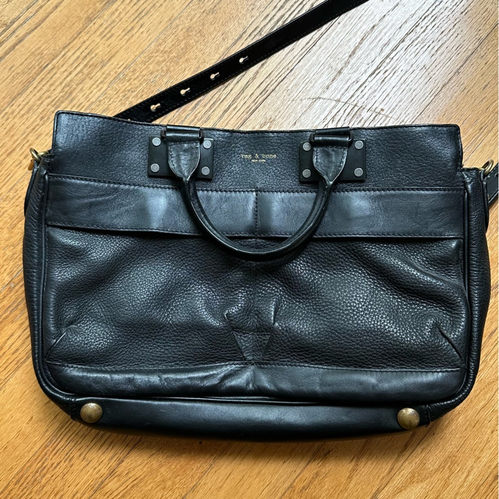 Rag & Bone Medium Pilot Bag - Black